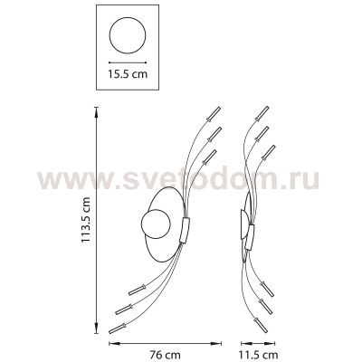Светильник бра Lightstar 784666 Ovale
