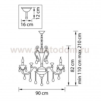 Люстра подвесная Lightstar 786102 AMPOLLO