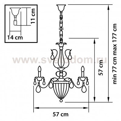 Люстра подвесная Lightstar 790068 Schon