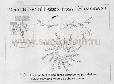 Люстра потолочная Lightstar 791182 Isabelle