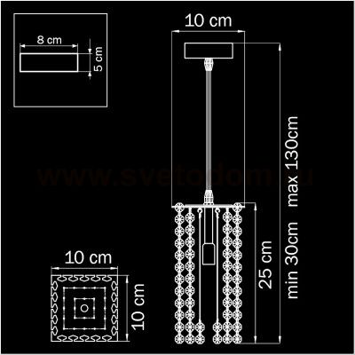 Подвесной светильник Lightstar 795424 Cristallo