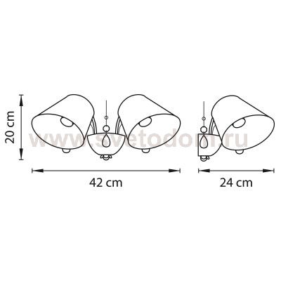 Светильник бра Lightstar 796626 Esedra