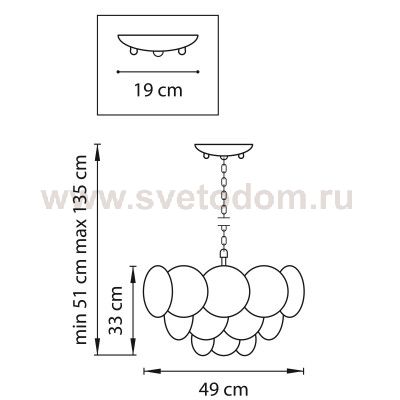 Люстра подвесная Lightstar 797094 Circo