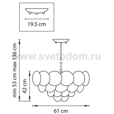 Люстра подвесная Lightstar 797134 Circo