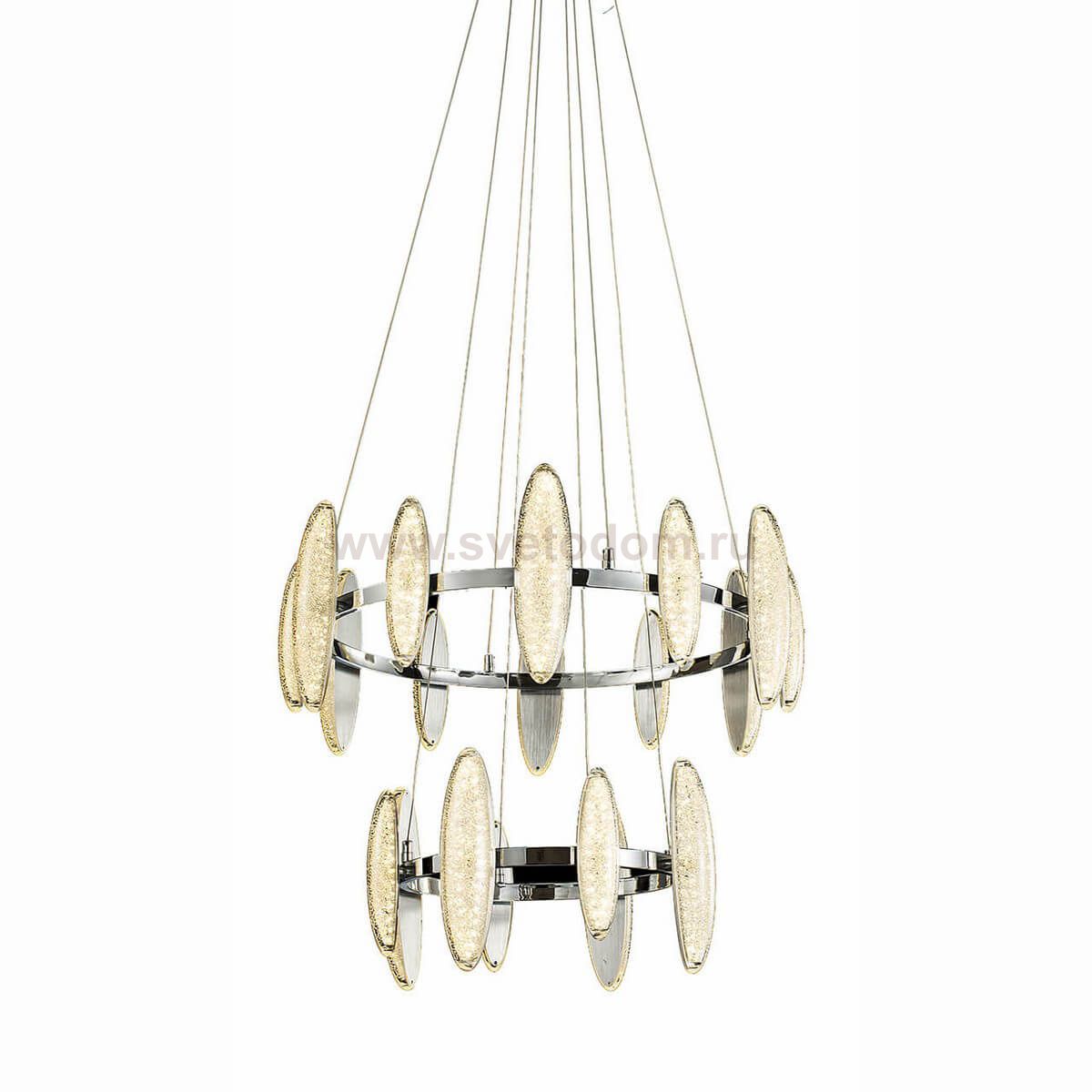 Подвес ТИОНИТ хром h120 d60 Led 120W (3000К) с Пультом ДУ (2 режима включения) Kink light 7977