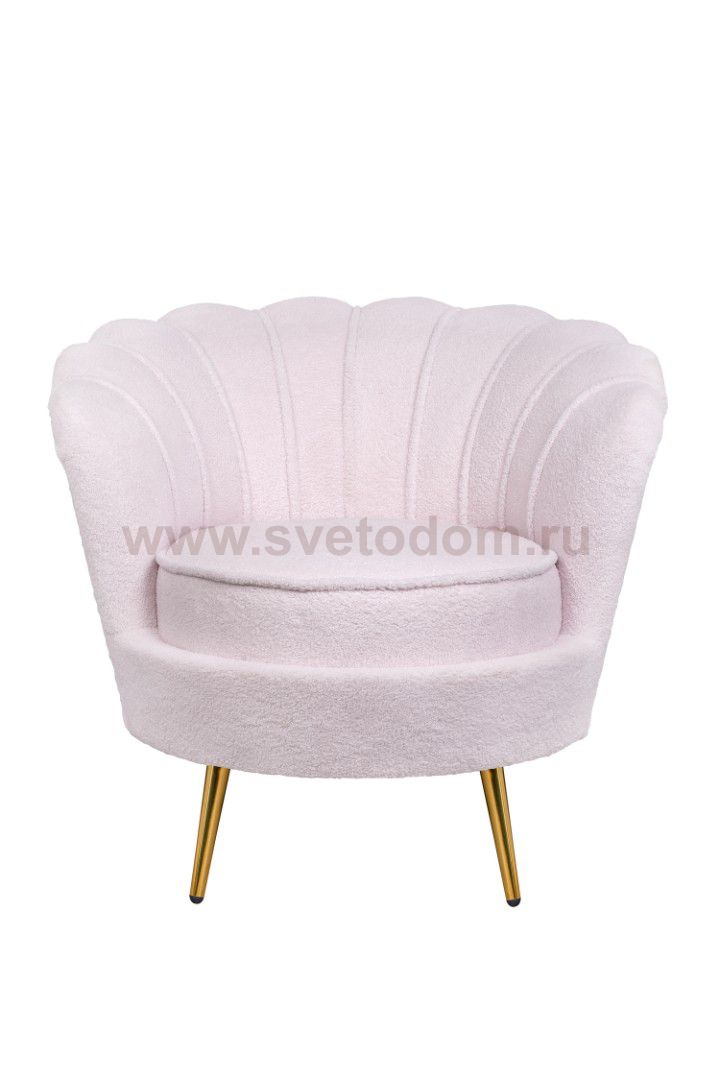 Низкое кресло Pearl Pink Boucle MAK interior 7LV29040-PBU Розовый