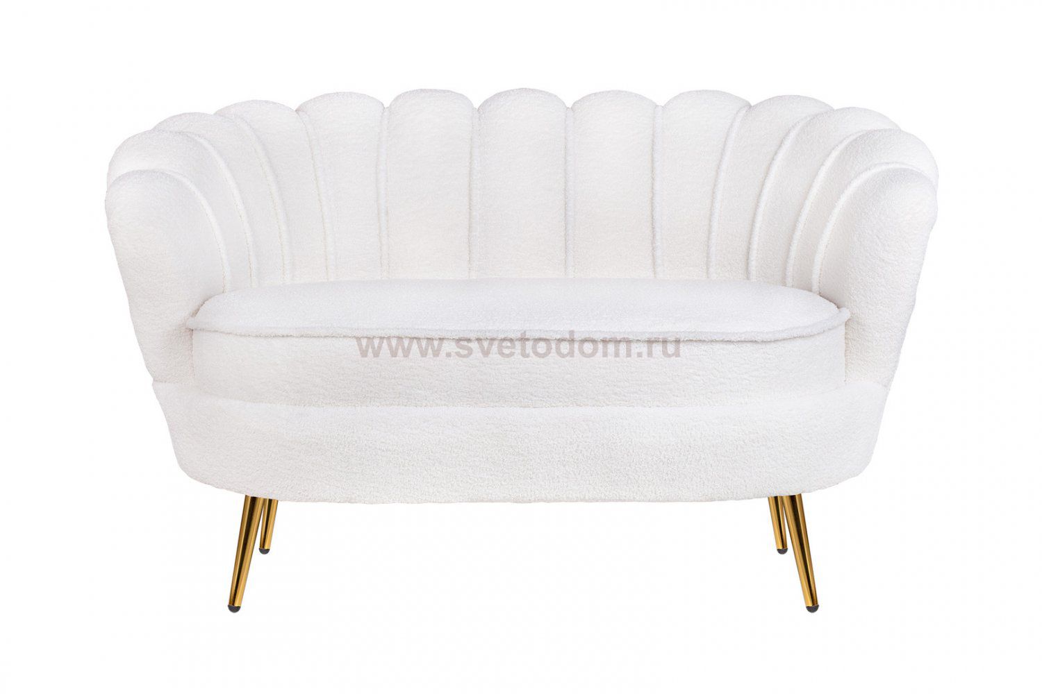 Дизайнерский двухместный диван Pearl Double Boucle MAK interior 7LV29042-BU Белый