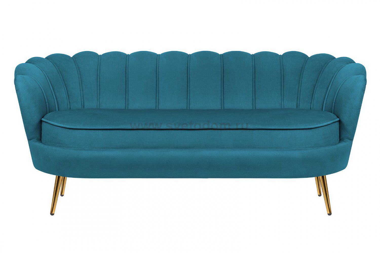 Диван Pearl Triple Marine Velvet MAK interior 7LV29043-27 Сине-зеленый