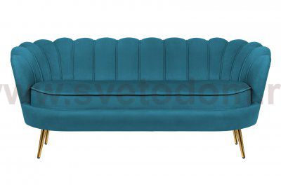 Диван Pearl Triple Marine Velvet MAK interior 7LV29043-27 Сине-зеленый