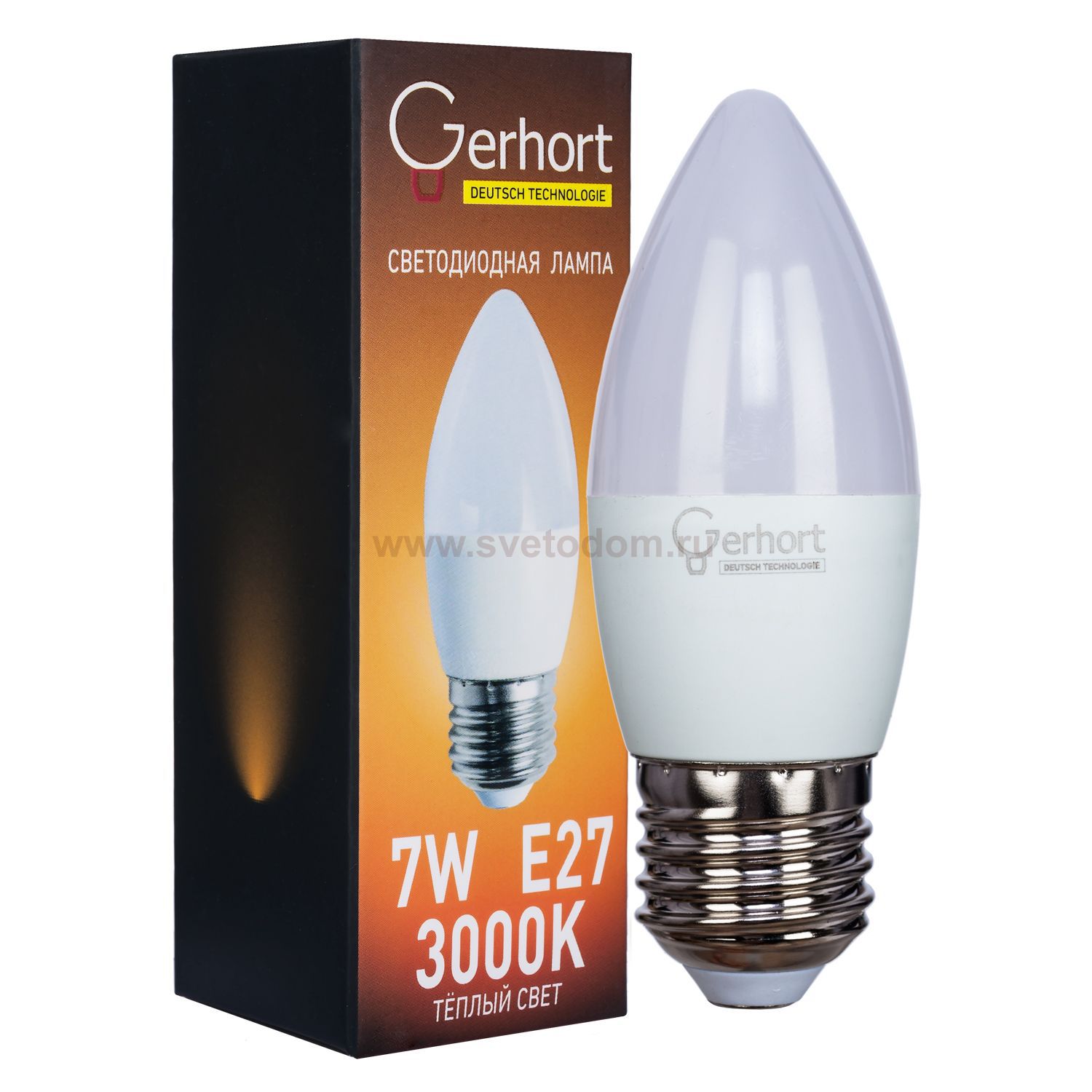 Экономсвет 7W GERHORT C37 LED 3000K E27