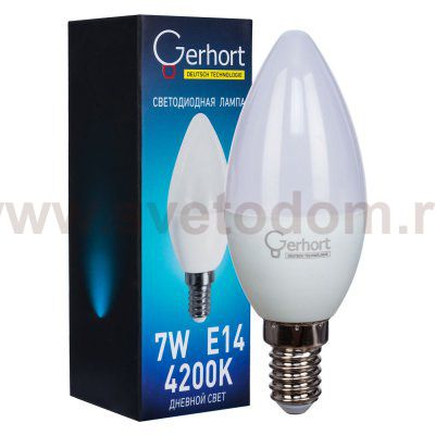 Экономсвет 7W GERHORT C37 LED 4200K E14