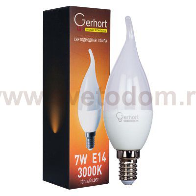 Экономсвет 7W GERHORT CI37 LED 3000K E14