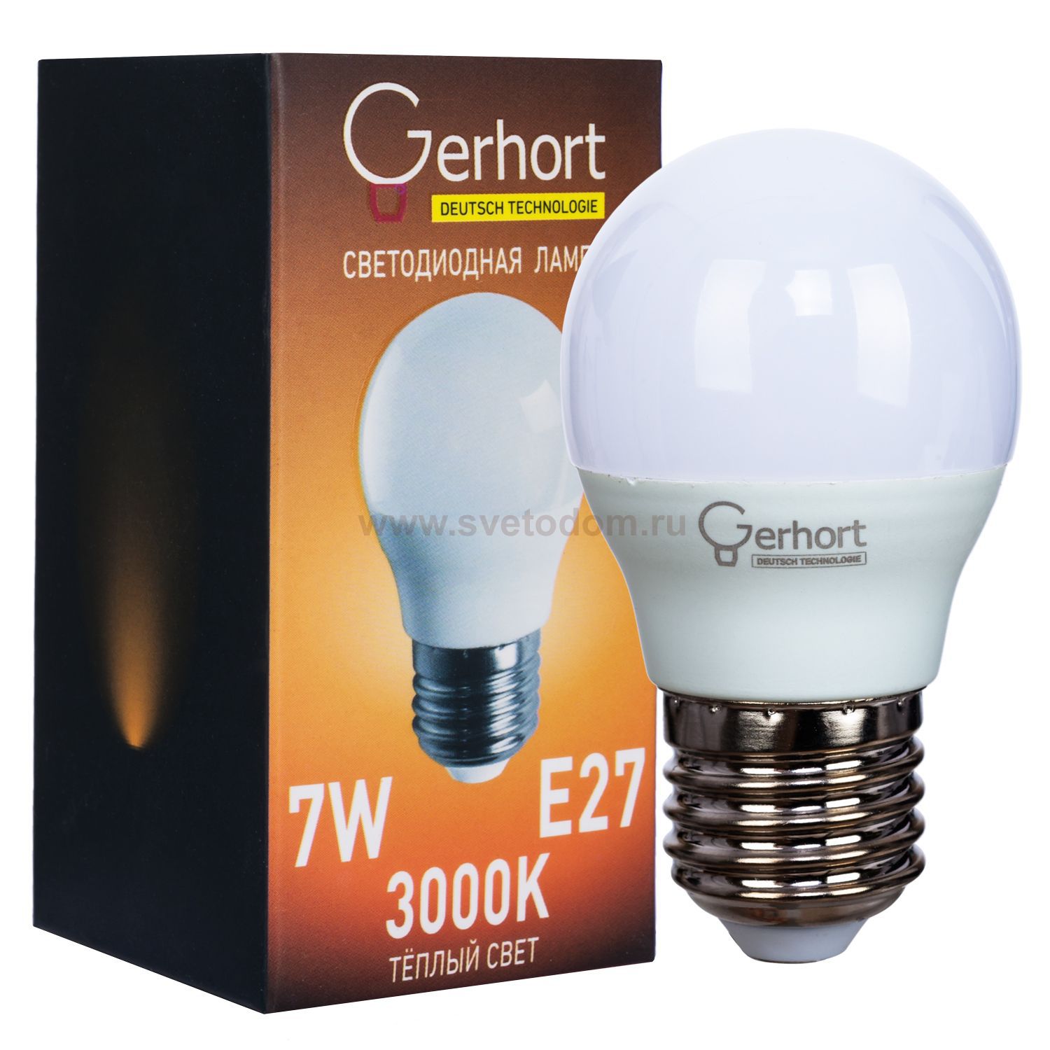 Экономсвет 7W GERHORT G45 LED 3000K E27