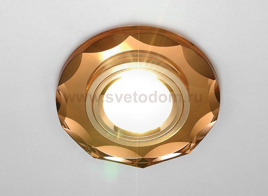 Светильник точечный Ambrella 800 BR коричневый MR16 D90 mm CRYSTAL SPOT