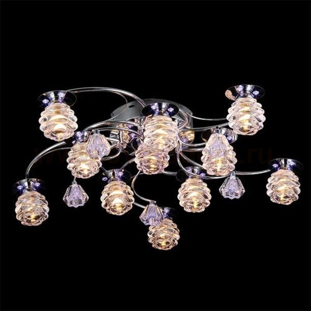 Светильник Eurosvet 80002/11 хром/синий+красный+фиолетовый