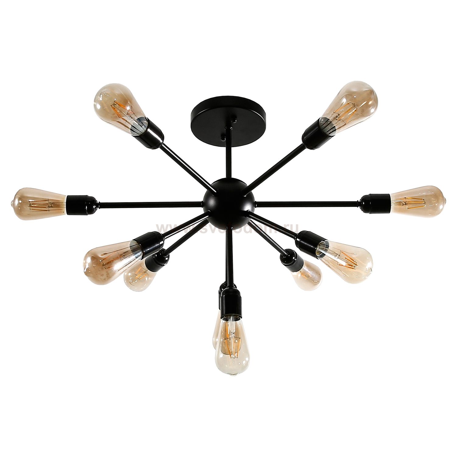 Люстра лофт стиля Экономсвет 80002/10BK