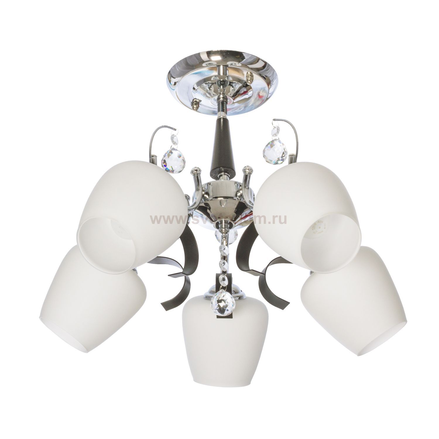 Потолочный светильник Экономсвет 80005F/5CR+WENGUE WT