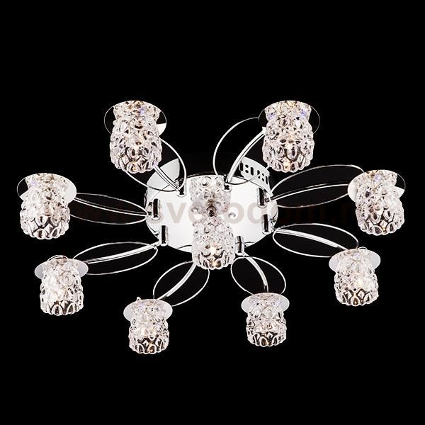 Светильник Eurosvet 80011/9 хром/синий+красный+фиолетовый