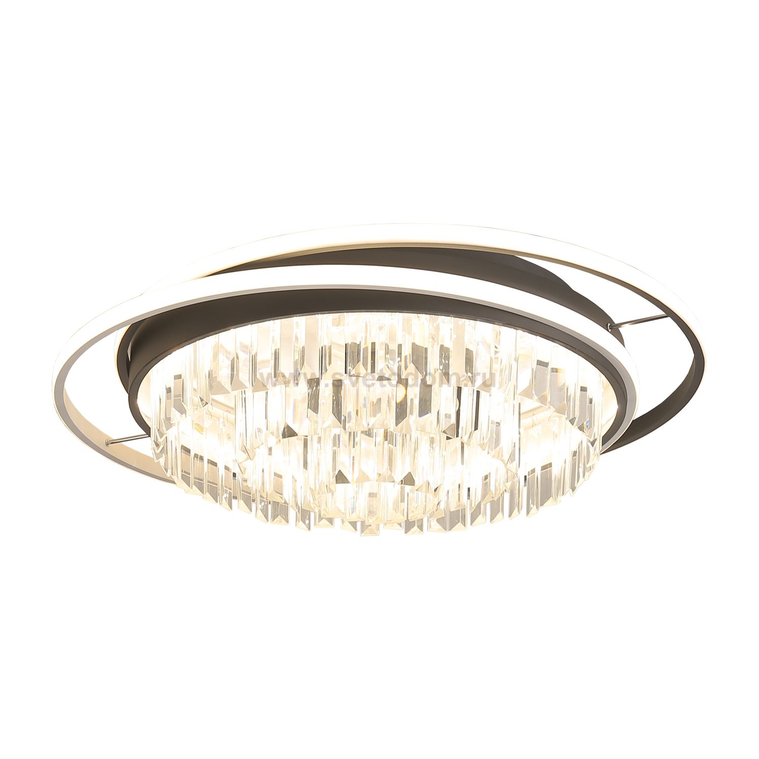 Люстра светодиодная Экономсвет 80052/140WT+BK