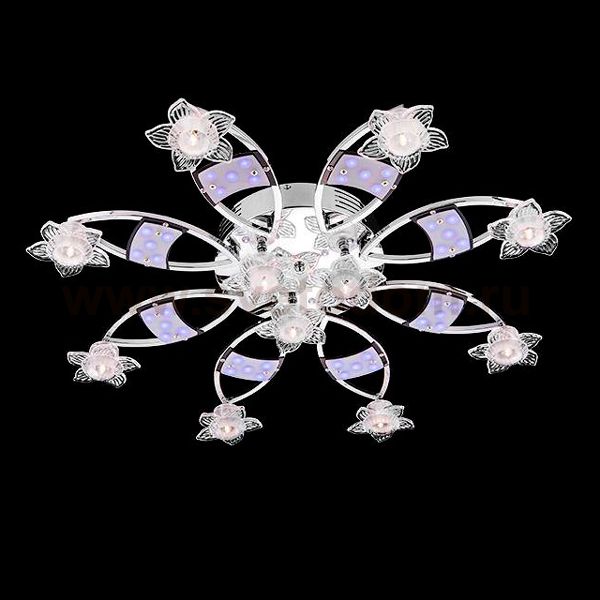 Светильник Eurosvet 80064/11 хром/синий+красный+фиолетовый