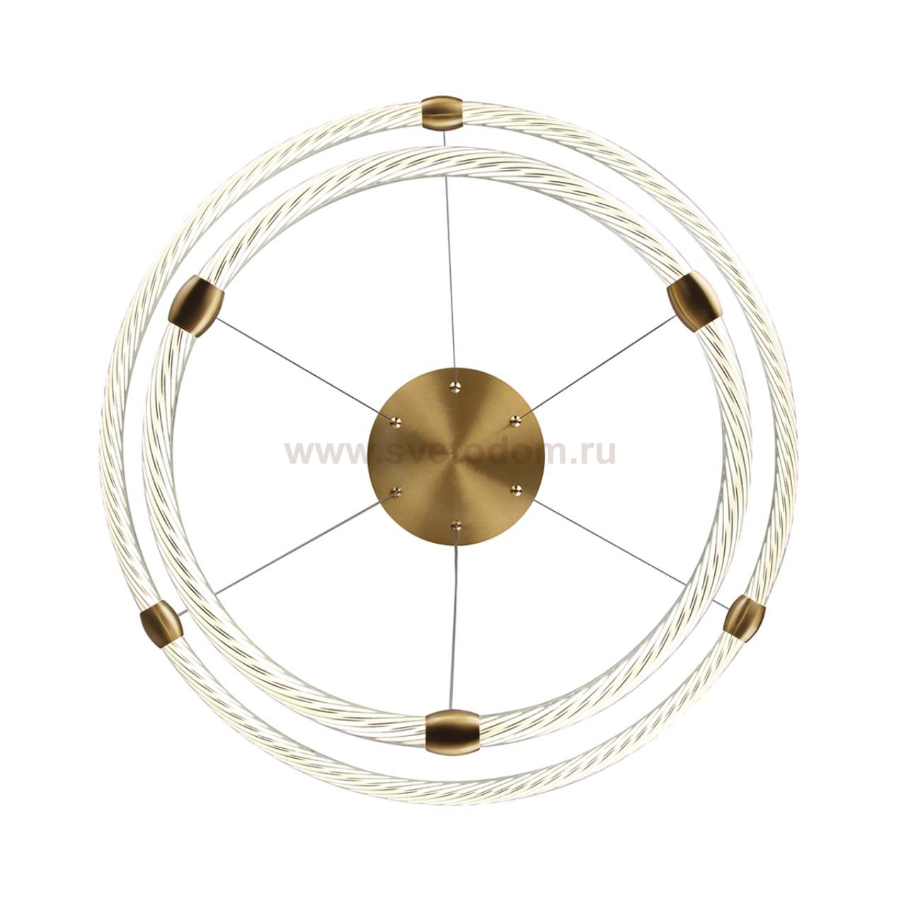 8010/50L LEDIO LN25 золото/прозрачный металл/акрилл Подвесной светильник LED 50W 220V 4000K TWINKLE