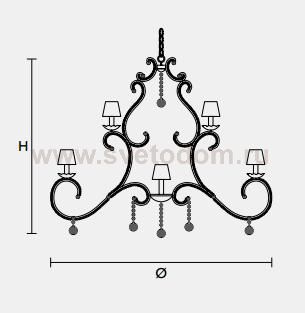 Подвесной светильник Masiero CLASSICA 8013 16
