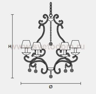 Подвесной светильник Masiero CLASSICA 8013 8