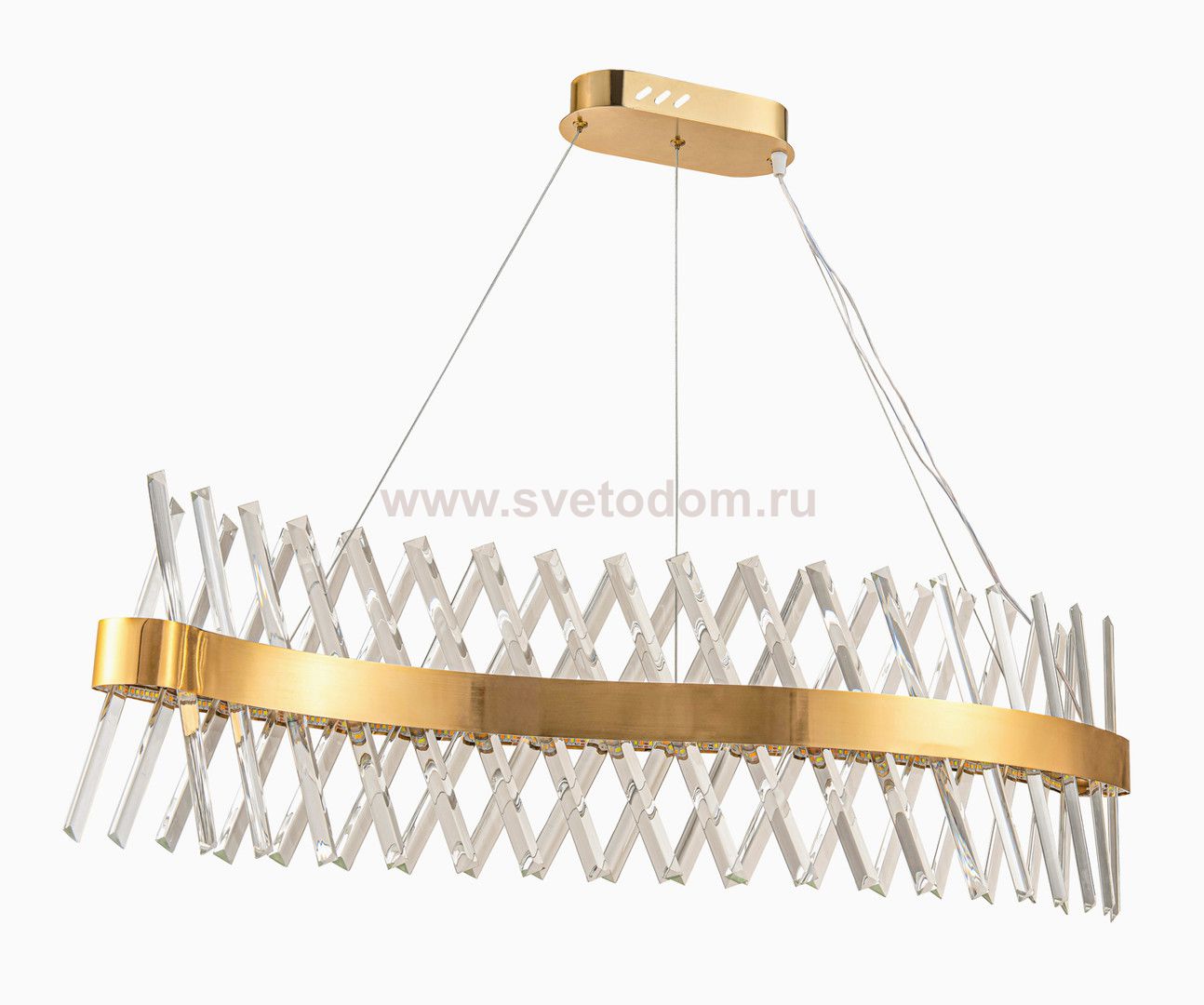 Люстра Sunwave MAK interior 8015-12+6 Золотой, стекло