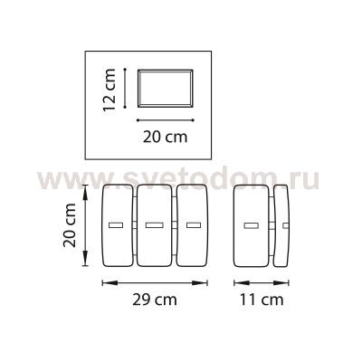 Светильник настенный бра Lightstar 801617 LAMELLA
