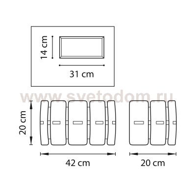 Светильник бра Lightstar 801626 Lamella