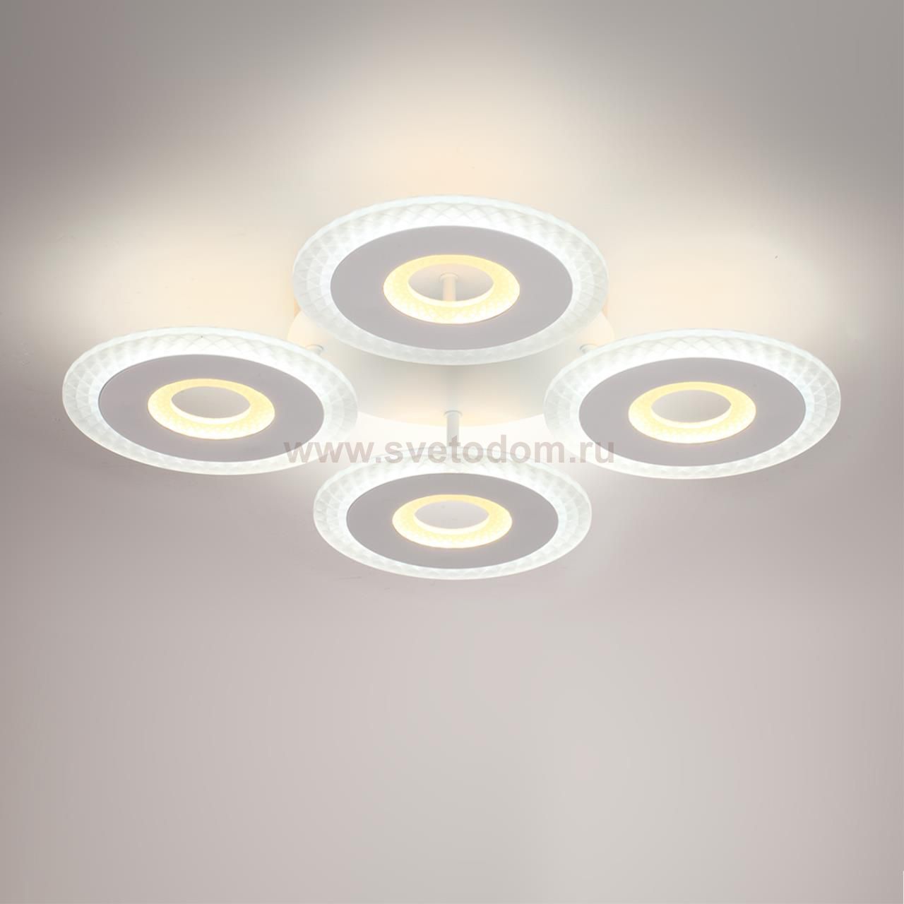 8016/70CL LEDIO LN25 белый/прозрачный металл/акрилл Потолочный светильник LED 70W 220V 3000-6000K VANDY