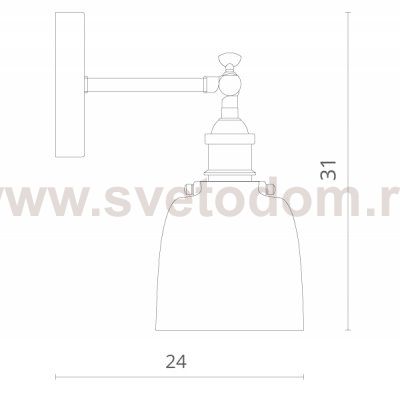 Светильник настенный Divinare 8017/01 AP-1 LUCIA