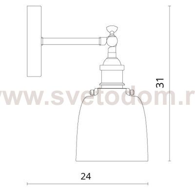 Светильник настенный Divinare 8017/01 AP-1 LUCIA