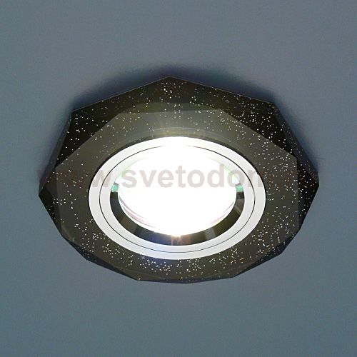 Светильник Elektrostandard 8020 BK SL черный/хром