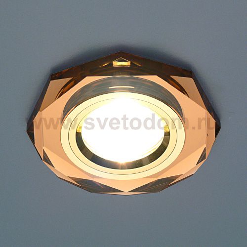 Светильник Elektrostandard 8020 Brown GD коричневый/золотой