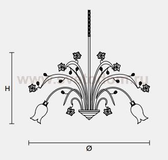 Подвесной светильник Masiero CLASSICA 8020 8
