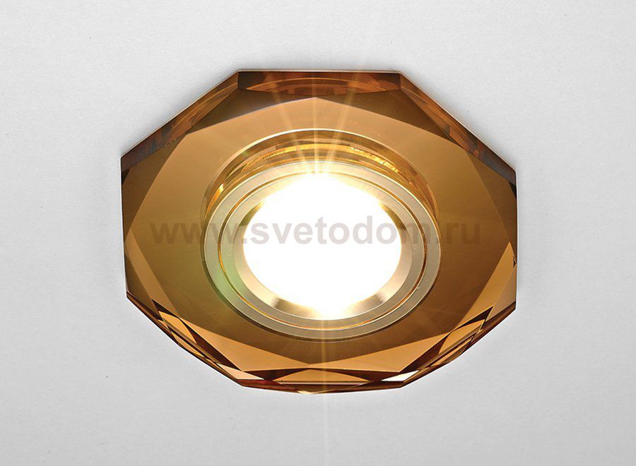 Светильник точечный Ambrella 8020 BR коричневый MR16 D110 mm CRYSTAL SPOT