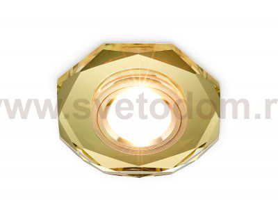 Светильник точечный Ambrella 8020 GOLD золото MR16 D110 mm CRYSTAL SPOT