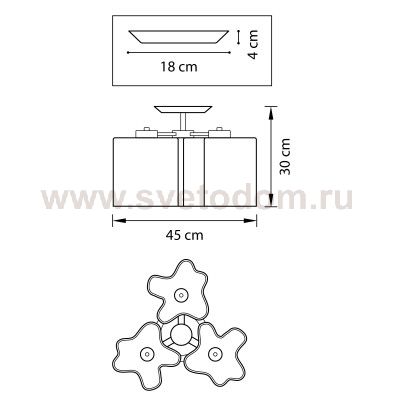 Люстра потолочная Lightstar 802031 Nubi ondoso