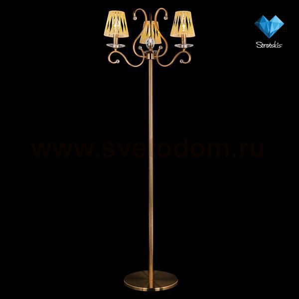 Светильник напольный Eurosvet 80205/3F золотая бронза