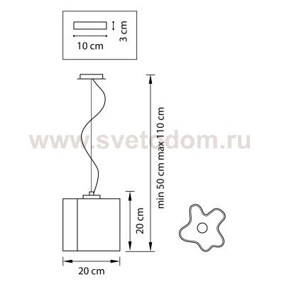 Подвесной светильник Lightstar 802111 Nubi ondoso