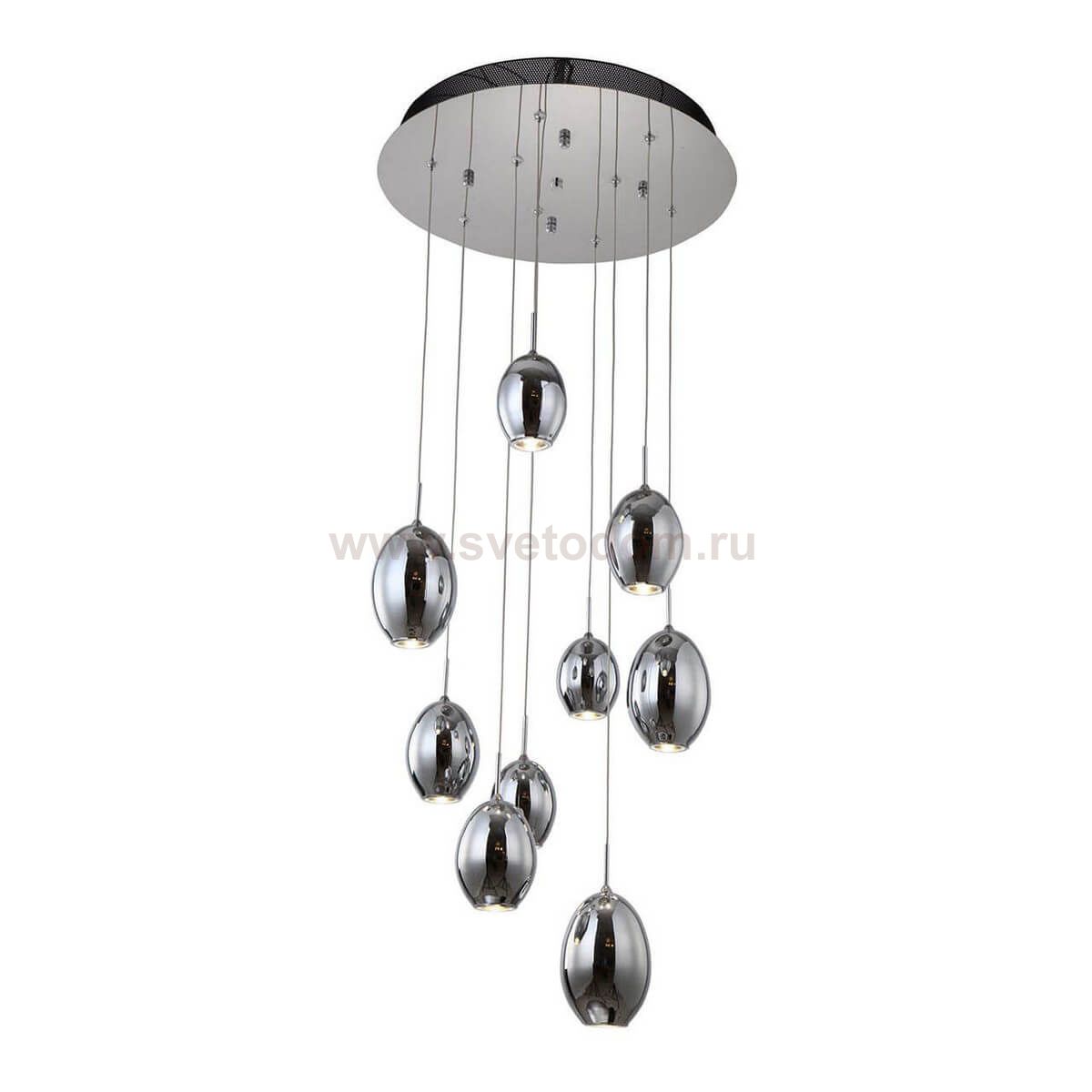 Подвесной светильник МЕТЕОРИТ хром d45 h120 Led 27W (4000K) Kink light 8025