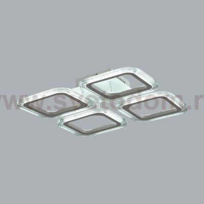 8026/42CL LEDIO LN24 белый/белый, металл/акрил Потолочный светильник с ПДУ LED 42W 3000-6000К 220V KVADRO