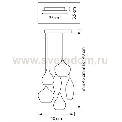 Подвесной светильник Lightstar 803060 Pentola