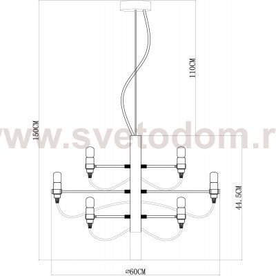Подвесные люстры  Divinare 8030/17 LM-18 MOLTO
