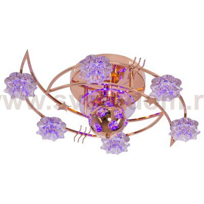 Люстра галогенная Экономсвет 8033/6+2FGD RC MIXLED