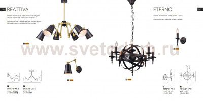 Светильник бра Divinare 8035/19 AP-1 REATTIVA