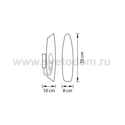 Светильник бра Lightstar 803600 Dissimo