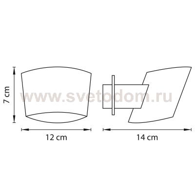 Светильник бра Lightstar 803610 Dissimo
