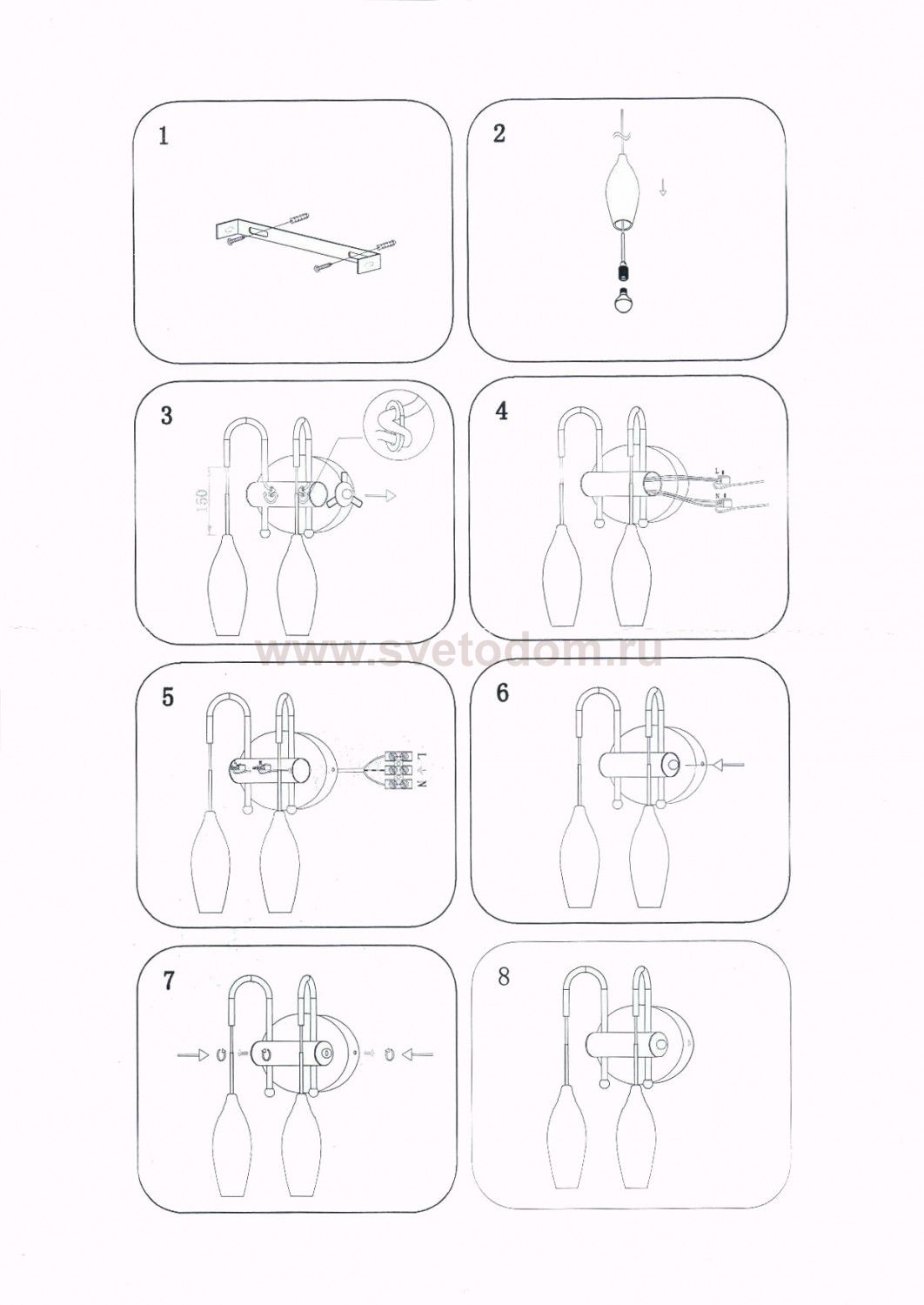 Светильник бра Lightstar 803827 Pentola